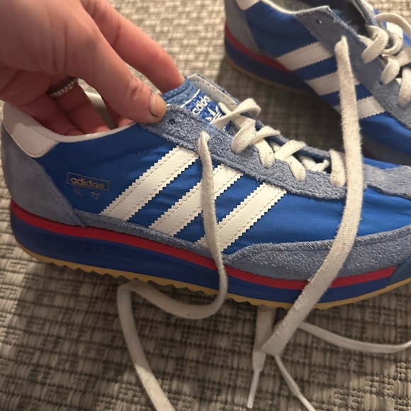 adidas SL 72 Blue, White & Red Retro Trainer - Picture 5 of 6